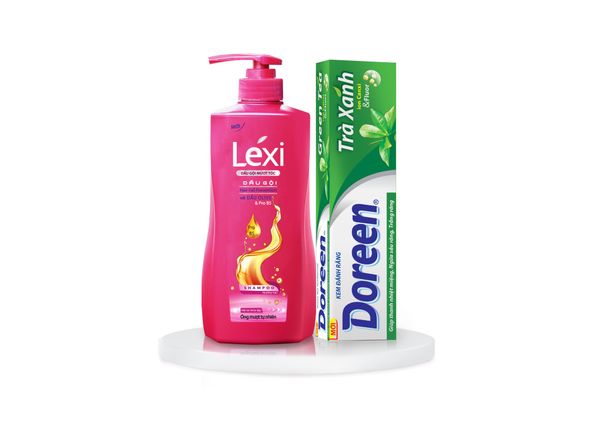 Dầu Gội Lexi 630G  Kèm Kem Đánh Răng Trà Xanh 180G