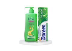 Dầu Gội Lexi 630G  Kèm Kem Đánh Răng Trà Xanh 180G