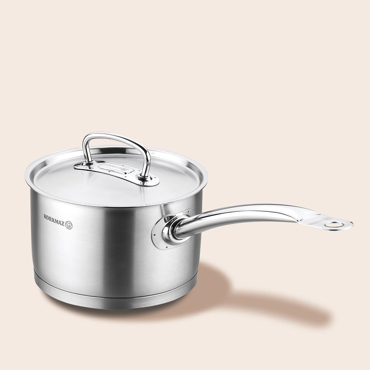 Quánh inox cao cấp Korkmaz Proline 2 lít có nắp - A1157