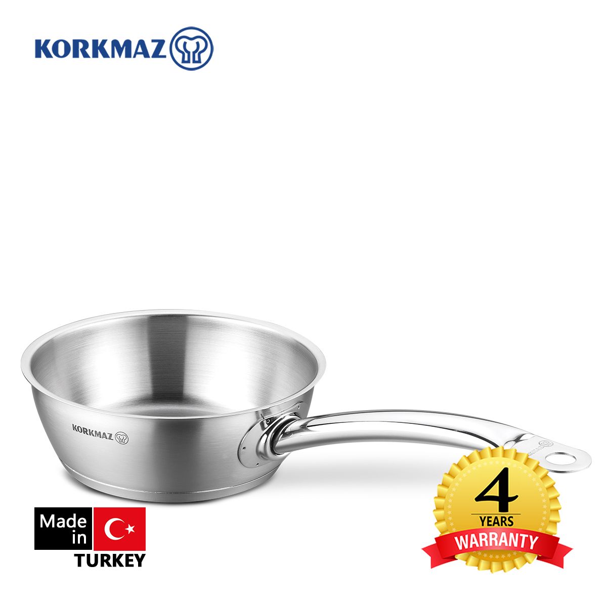 Chảo sâu inox cao cấp Korkmaz Proline 20cm - A1175