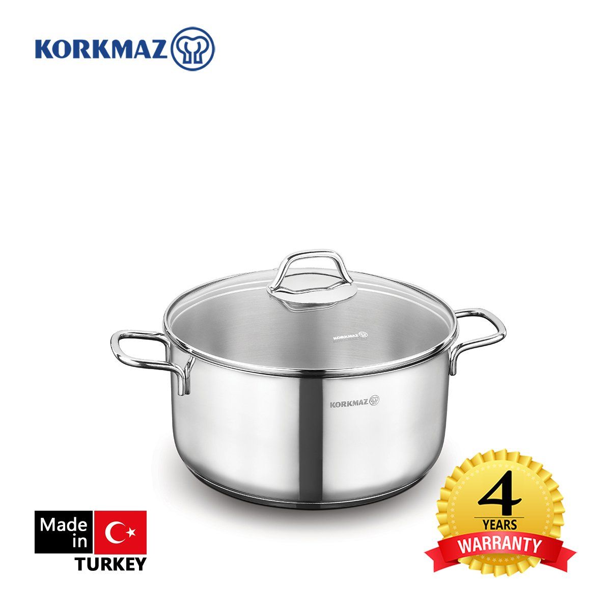Nồi inox cao cấp Korkmaz Perla 3.5 lít - A1655