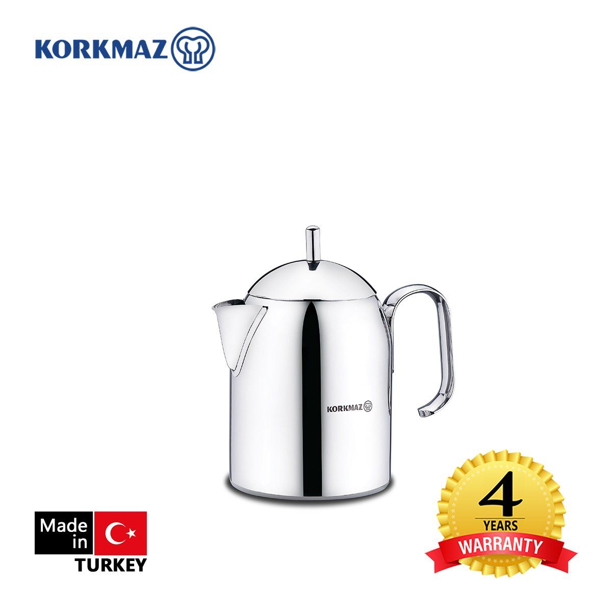 Bình cà phê inox cao cấp Korkmaz Perla 0.85 lít - A283