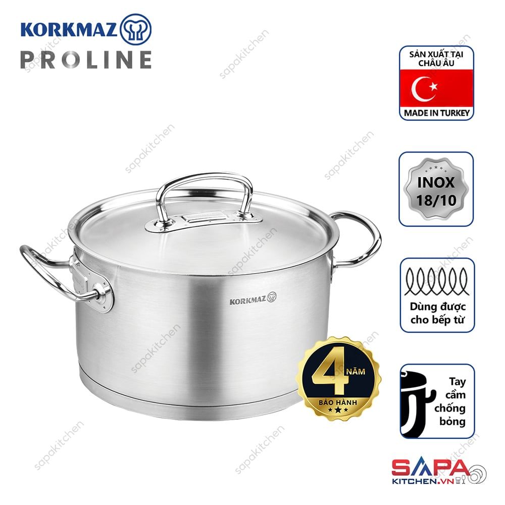 Nồi inox cao cấp Korkmaz Proline 3.8 lít - A1161