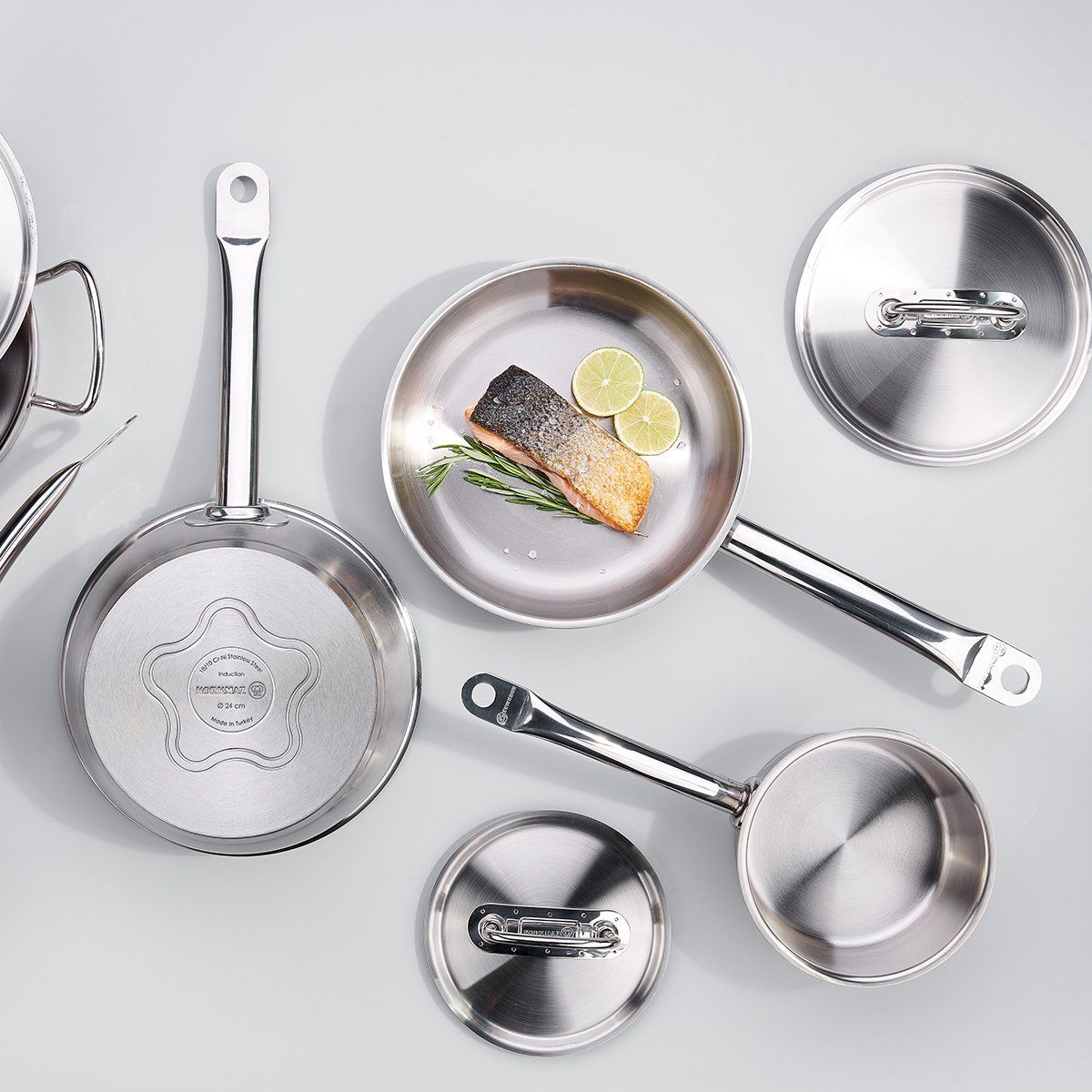 Chảo inox cao cấp Korkmaz Proline 28cm - A1154