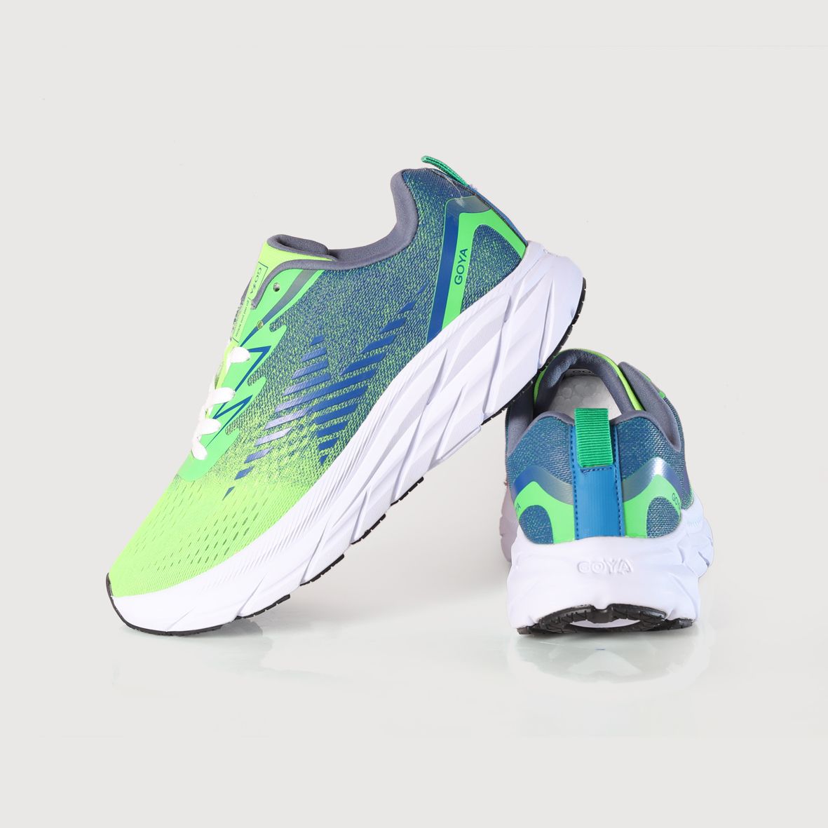  [RUNNING] Giày Chạy Bộ Goya Training Plus 2024 Neon xanh đậm full lưới 