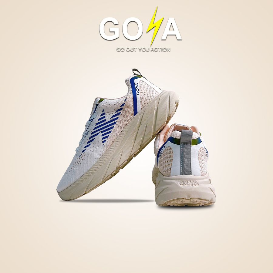  [RUNNING] Giày Chạy Bộ Goya Training Plus 2023 Màu Trắng Kem 