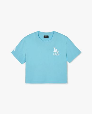 MLB - Áo croptop nữ cổ tròn tay ngắn Street Small Logo Functional