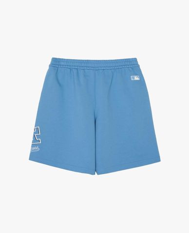 MLB - Quần shorts unisex ống rộng lưng thun Basic Megalogo