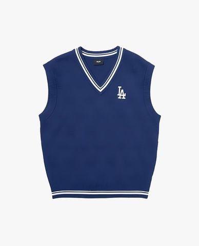 MLB - Áo khoác gilet unisex sát nách cổ V Monogram