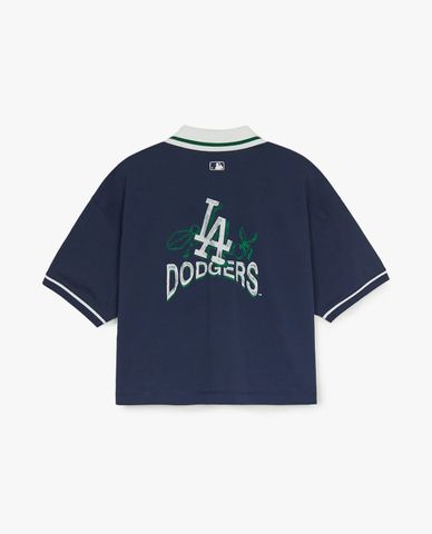 MLB - Áo polo nữ tay ngắn phom croptop Athleisure