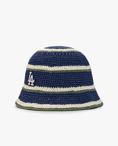 MLB - Nón bucket unisex dệt kim Stripe Summer