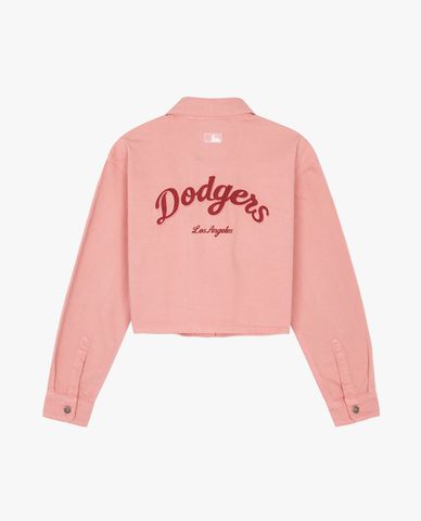 MLB - Áo sơ mi denim nữ cổ bẻ tay dài Varsity Culsive