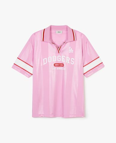 MLB - Áo polo nữ cổ bẻ tay ngắn Varsity Sport Jersey Overfit