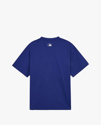 MLB - Áo thun unisex cổ tròn tay ngắn Varsity Cursive Graphic Overfit