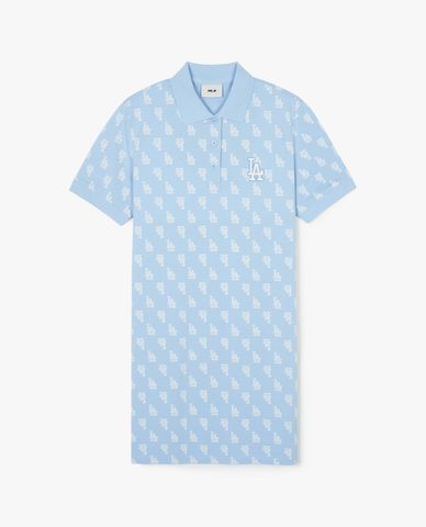 MLB - Đầm polo nữ cổ bẻ tay ngắn mini Mono Monogram Piqué