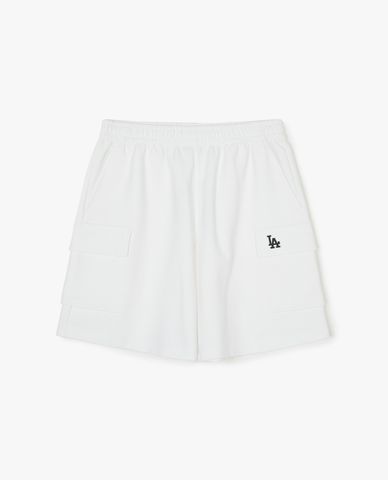 MLB - Quần short unisex ống rộng lưng thun Basic Small Logo