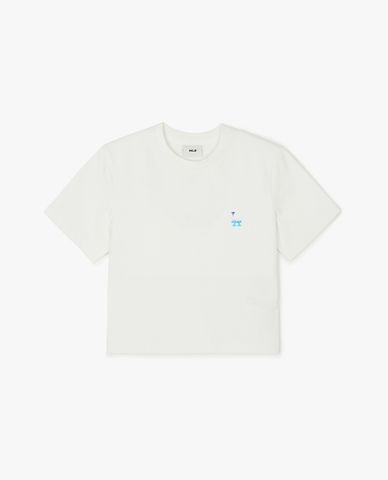 MLB - Áo croptop nữ cổ tròn tay ngắn Basic Athleisure