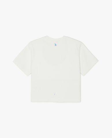 MLB - Áo croptop nữ cổ tròn tay ngắn Basic Athleisure