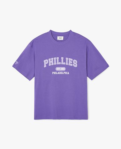 MLB - Áo thun unisex cổ tròn tay ngắn Varsity Overfit
