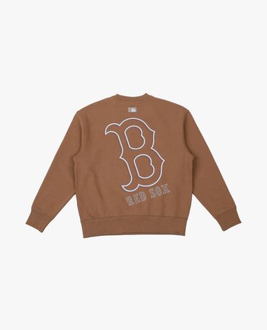 MLB - Áo sweatshirt unisex cổ tròn tay dài phối logo