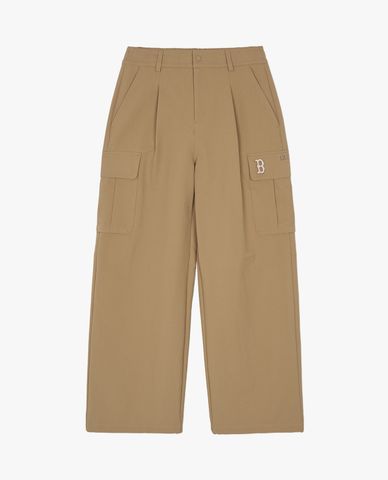 MLB - Quần dài nữ ống rộng lưng thun Varsity Cargo