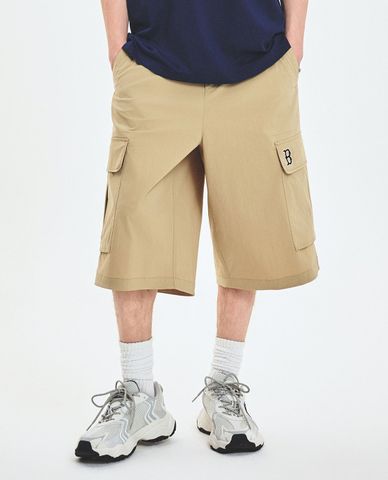 MLB - Quần short unisex ống rộng Vintage