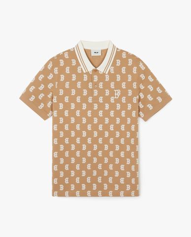 MLB - Áo polo unisex tay ngắn Classic Monogram Plate Pattern Kara