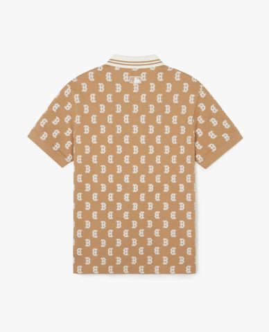 MLB - Áo polo unisex tay ngắn Classic Monogram Plate Pattern Kara