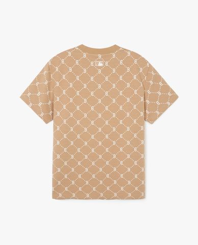 MLB - Áo thun unisex cổ tròn tay ngắn Diamond Monogram Jacquard
