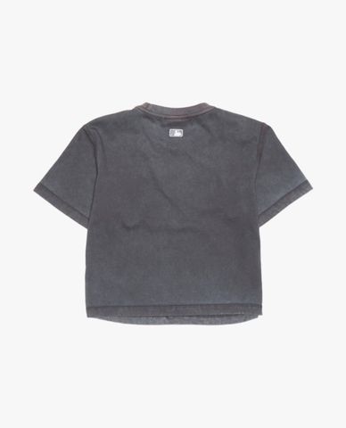 MLB - Áo croptop nữ cổ tròn tay ngắn Logo