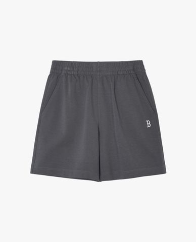 MLB - Quần shorts unisex ống rộng lưng thun Varsity Logo