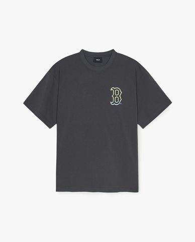 MLB - Áo thun unisex cổ tròn tay ngắn Basic Color Letter Mega