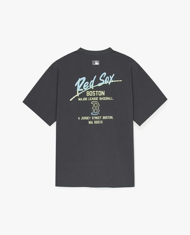 MLB - Áo thun unisex cổ tròn tay ngắn Basic Color Letter Mega