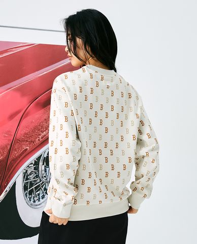 MLB - Áo sweatshirt unisex cổ tròn tay dài Classic Monogram Jaquard