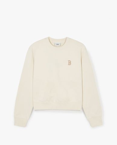 MLB - Áo sweatshirt nữ cổ tròn phom croptop Basic Small Logo