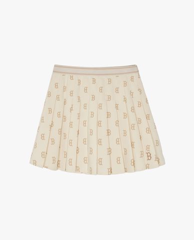 MLB - Chân váy xếp li mini Monogram