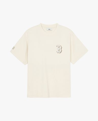 MLB - Áo thun unisex cổ tròn tay ngắn hiện đại Vintage Monotive