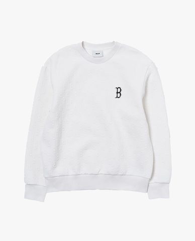 MLB - Áo sweatshirt cổ tròn tay dài Jacquard Monogram