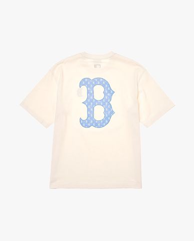 MLB - Áo thun unisex cổ tròn tay ngắn Denim Like Big-Lux Monogram