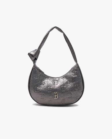MLB - Túi đeo vai nữ Classic Mono Crack Embo Hobo
