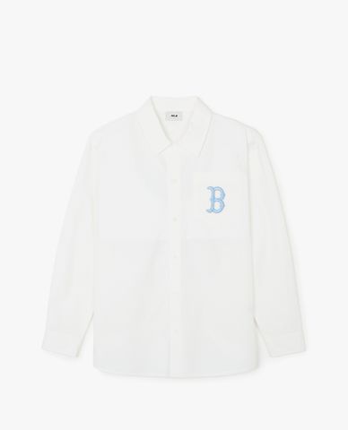 MLB - Áo sơ mi unisex cổ bẻ tay dài Monogram Big Lux
