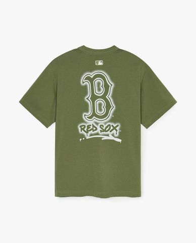 MLB - Áo thun unisex cổ tròn tay ngắn Basic Street Logo