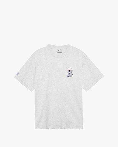 MLB - Áo thun unisex cổ tròn tay ngắn phom suông hiện đại