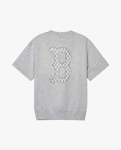 MLB - Áo thun unisex cổ tròn tay ngắn Monogram