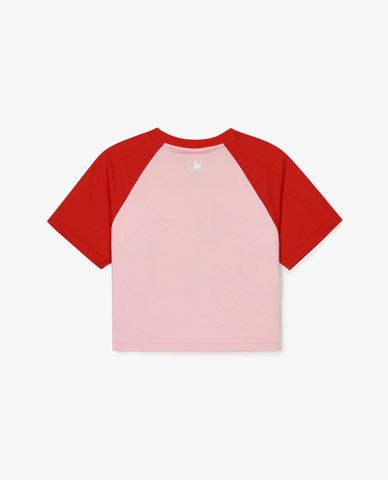 MLB - Áo croptop nữ cổ tròn tay ngắn Varsity Raglan