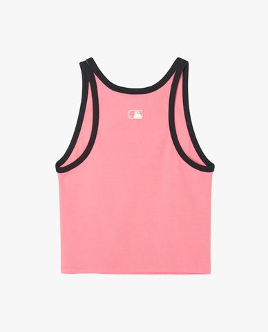 MLB - Áo ba lỗ nữ phom croptop Basic Small Logo Ribbed Ringer