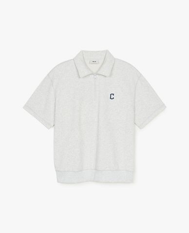 MLB - Áo sweatshirt unisex cổ bẻ tay ngắn Basic Small Logo