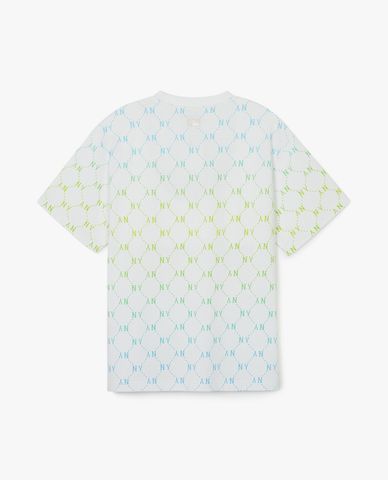 MLB - Áo thun unisex cổ tròn tay ngắn Jacquard Dia Monogram