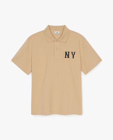 MLB - Áo polo unisex tay ngắn Basic Coopers Logo Overfit