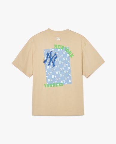 MLB - Áo thun unisex cổ tròn tay ngắn Mono Overfit